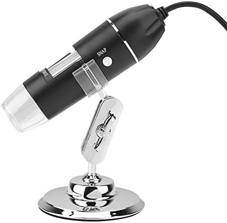 Fafeicy podesivi LED mikroskop, 300.000 piksela 50x-500x uvećanje 0,3 MP USB Lupa za računar sa držačem, Boroskopima i Fiberskopima