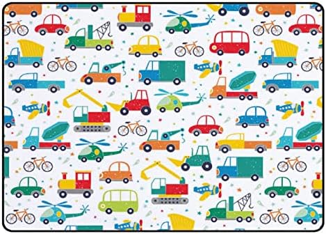XOLLAR 60 x 39 u Velikim tepisima za djecu šareni Automobili Meki rasadnik Baby Playmat prostirka za dječiju igraonicu dnevna soba spavaća soba