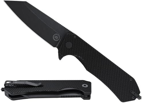 Off-Grid noževi - Enforcer XL sklopivi nož w. 154cm čelik oštrice, vrhovni karbidni vrhovi, keramički ležajevi, Grippy G10, prevelika ručka, duboka džepa nose, lijeva i desna ruka