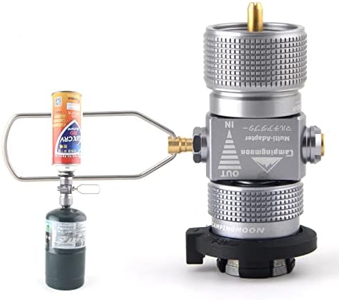 KampMoon Gas Canister Adapter za ponovno punjenje, prenosiv vanjski plinski čuvar lindalnog kanistera