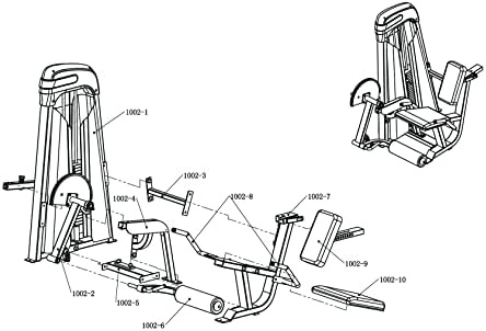 Komercijalni razreda DUAL Extension Curl mašina