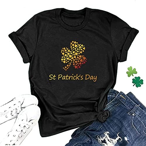 Saint Patricks dan bluza za žene vole ružan O vrat labave fit odmor Irski Tshirt