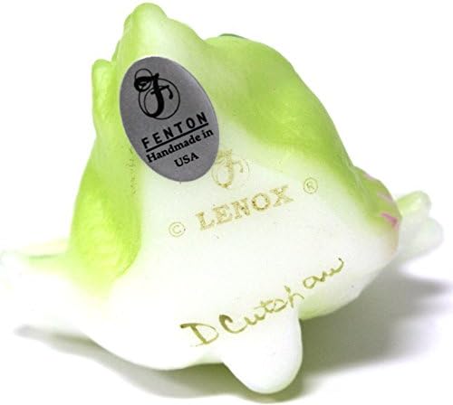 Fenton ručno izrađena umjetnička stakla Lima Little Green Dragon Figurine Lenox