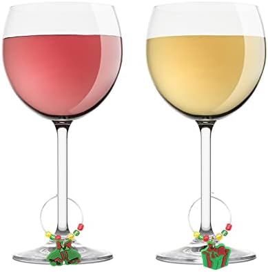 Yistu Setovi nakita za žene trendi Wine Glass Charms markeri Set od 6 oznaka identifikacijski Set nakita za vino za žene