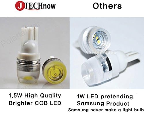 JTECH 10X T10 194 168 2825 W5W 1.5W PIR LED LED super svijetlo bijeli auto lampica sijalice