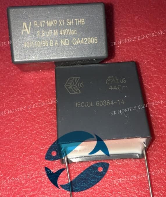 2pcs R.47 R47 MKP X1 X2 SH 2.2UF 2U2 M 440VAC 225 P = 37,5 mm Filmski kondenzator -