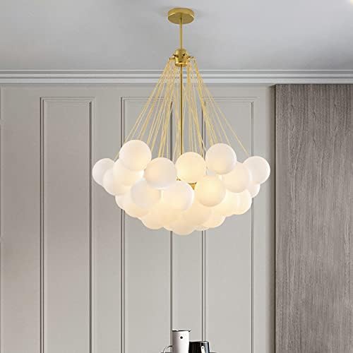 Aeyee Bubbles Ball luster dekorativna stropna Privjesna lampa sa sjenilom od mat stakla, DIY viseća Rasvjetna