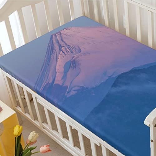 Mountain Temanski plahte, prenosni mini krevetići listovi mekani mali madrac ploča za dječake za dječake, 24