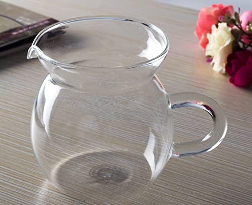 Clityard Crystal Clear Staklo Sajam sajam Kina Gong Fu Kungfu Teacup Pitcher - okrugli oblik, paket od 1