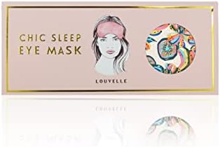 Louvelle Stylish Chloe luksuzna maska ​​za oči, svilenkast meka za glamurozno i ​​funkcionalno spavanje