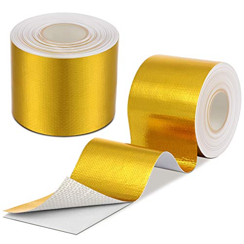 ZONON 2 ROLLS TAPE HLADNIH TEPS ALUMINIJSKIH FOIL-a Reflektivni ljepljivi toplotni štitnik Termička barijerna