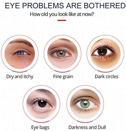 MQShuhenmy Himse probudi peptidni gel za oči, vlažna hidratantna krema za oči, smanjuje natečenost, ispod vrećica za oči, tamne krugove, bore i fine linije oko očiju