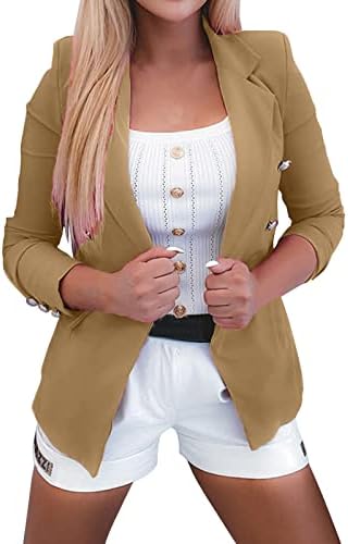 Ženske blistave i odijele jakne Osnovna lagana odjeća s dugim rukavima jakna 2023 modna blejzara