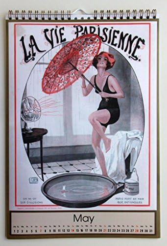 2023 Zidni kalendar [12 stranica 8 x12] Georges Leonnec Art Deco Vintage La Vie Parisienne Magazine