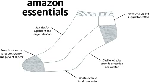 Essentials muške pamučne čarape niskog kroja, 10 pari