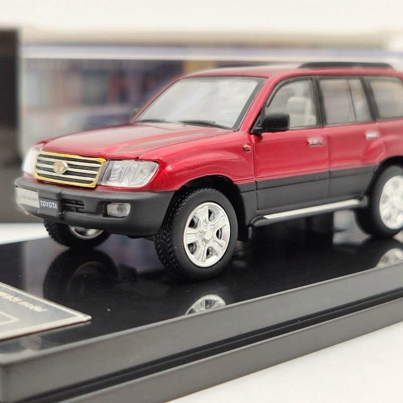 HIKASI 1:64 Land Cruiser LC100 V8 VXR Red Diecast model igračke automobil ograničena kolekcija Auto