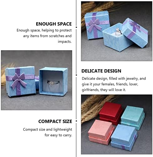 12pcsboxes papir Bowknot mali poklopci, privjesak delikatno skladište lijep dizajn rođendani Vjenčanja, displej,