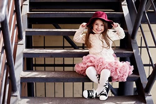 Vintage Fedora floppy-šešir Kids Girl Wide Wide Weet Felt Bowler-Hat 3-8 godina