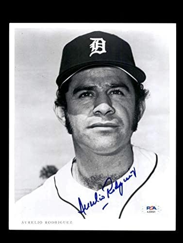 Aurelio Rodriguez PSA DNK potpisao je 8x10 Vintage Photo Tigers Autograph - AUTOGREM MLB Photos