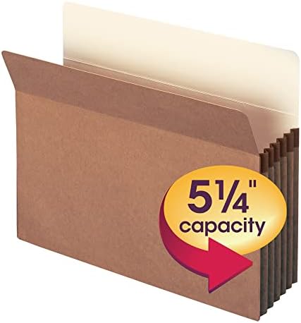 Smead® Workhorse proširenje džepova za datoteke, 5 1/4 proširenje, 9 1/2 x 11 3/4, 30% reciklirano,
