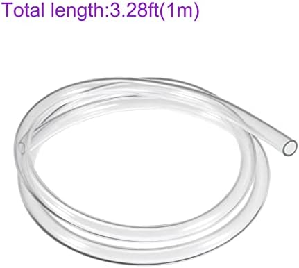 Dmiotech 19mm ID 24mm od Clear PVC cijevi Fleksibilno prozirno crevo vinilo za vrt za vrtnu cijev, cijev za zračnu cijev, duljina 1m