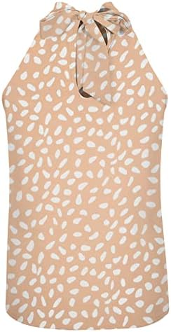 Žene Ljeto Jesen ručak Top odjeća bez rukava cvjetna grafička nabora za bluzu za djevojke VQ VQ