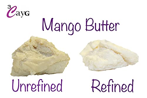3cayg Mango Butter All Natural 5lb Bulk Wholesale Great for Whipped Body Butter losion & amp; pravljenje sapuna