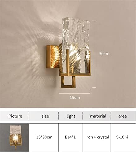 BHVXW Zlatna Kristalna zidna lampa Led svjetlo za pozadinu dnevne sobe kupaonica unutrašnja Rasvjetna tijela dom