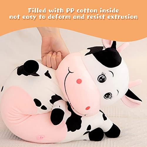 GRTLPOK Slatka plišana krava krava krava plišana jastuk lutkačka igračka mekana krava punjena životinja