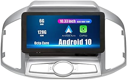 WOSTOKE 10.33 QLED / IPS 1600X720 Touchscreen CarPlay & amp; Android Auto Android Autoradio auto navigacija Stereo multimedijalni plejer GPS Radio DSP ForChevry Captiva 2017-2020