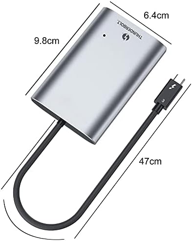 4xem-Thunderbolt USB-C do Dual 1.2 DisplayPort Adapter, Thunderbolt 3 kompatibilan, 4K rezolucija na