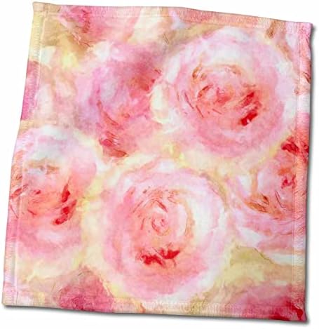 3drose akvarel vintage ruža cvjetni cvjetni uzorak u ružičastim ručnicima