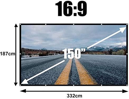 KXDFDC 2020 Novi 3D sklopivi ekran projektora 60/72 / 150INCH 16: 9 Protiv Crease Projekcijske