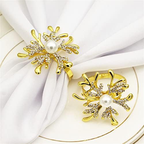 Xjjzs 12 komada banket salvete prsten prsten za prsten za vjenčanje za vjenčanje za vjenčanje svečane zabave