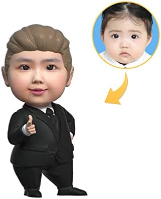 FACELEBY FIGURINE prilagođeni pokloni za rođendan, 3,2 Potpuna prilagođena glava Boss FIGURE, ručno rađeni jezik personalizirani poklon beba, 3D portretni model za nekoga specificira.