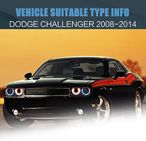 VLAND RGB farovi sa d2h HID sijalicama sklop za 2008-2014 Dodge Challenger 3rd gen Coupe, Plug-and-play,