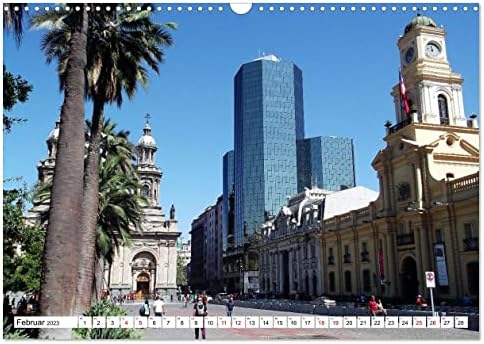 Von den annden zum pazifik - Santiago de Chile i Umgebung, Calvendo 2023 Mjesečni kalendar