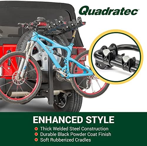 QuadraTec Heavy Duty čelik 4 nosač za bicikl - drži 140 lbs biciklistički nosač hitch biciklistički nosač