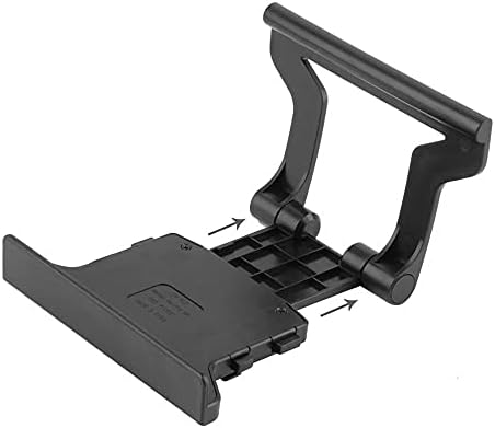 Walnuta izdržljiva upotreba crna plastična TV Clip Stezaljka za ugradnju nosača za ugradnju pogodna za Microsoft 360 Kinect senzor