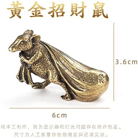 Xialon čista bakar zlatna torba za ukrašavanje miša čaja ljubimac poklon izvrsno čvrsto ručno bakrene bakrene
