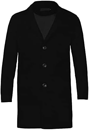 ADSDQ tunika kaputi s dugim rukavima muškarci Osnovni zimski školski poliester čvrsti kaputi super mekani V izrez Pleased Comfort Parka7