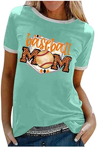 2023 majčin dan vrhova dame casual labavo bejzbol mama majice ljeto kratki rukav bluza sa kratkim rukavima