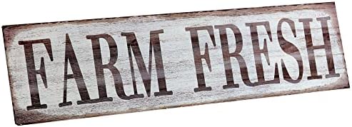 Barnyard dizajn 'Farm Farm Fresh' Retro Vintage Metal Tin bar, ukrasna zidna umjetnost Signage, primitivna seoska kuća Država Kuhinja Dekor, 13,75 x 5
