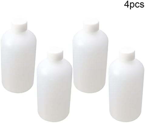 Bettomshin 4kom 500ml pe plastične bočice, bočica laboratorijskog reagensa sa tankim ustima, posuda za skladištenje uzoraka tečnosti/čvrstog uzorka bijela prozirna sa Graduiranom Vagom