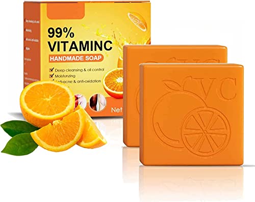 Narandžasti Vitamin C ručno rađeni sapun, prirodni organski sapun sa 99% vitamina C