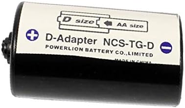 X-DREE baterija veličine AA do D veličine držač baterije pretvarač kućišta Crni (Batería de tamaño AA