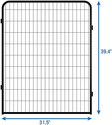 ZGHONG PET PLAYPEN, olovka za zaštitu metala, olovka, 8 panela 31.3 Visina pseća ograda na otvorenom,