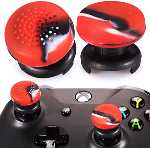 Playrealm FPS palčići zupčani i 3D teksturni gumeni silikonski prikrivanje 2 seta za Xbox seriju X / S & Xbox One kontroler