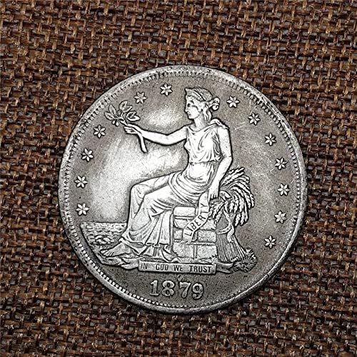 XIANGBINXUAN American 1879 Antikni i stari zanati od bijelog bakra srebrni novčići u boji komemorativni novčić