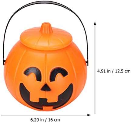 Amosfun Bulk Candy halloween Bucket Bucket Jack O Lantern Bucket Pail Trick or Treat Pumpkin Bucket